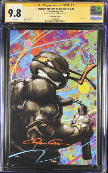 Image of Teenage Mutant Ninja Turtles #1 | Crain Variant Cover D | CGC 9.8 | Signature Series