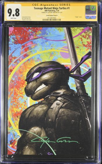Image of Teenage Mutant Ninja Turtles #1 | Crain Variant Cover B | CGC 9.8 | Signature Series