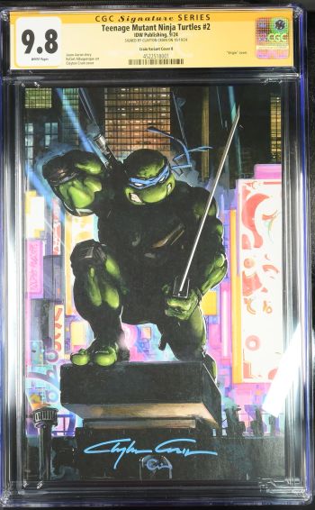 Image of Teenage Mutant Ninja Turtles #2 | Crain Variant Cover B | CGC 9.8 | Signature Series