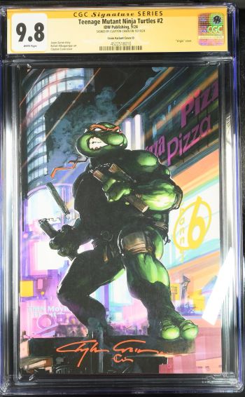 Image of Teenage Mutant Ninja Turtles #2 | Crain Variant Cover D | CGC 9.8 | Signature Series