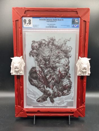 Image of Invincible Universe: Battle Beast #5 CGC 9.8 Variant with Custom 3D Printed Frame