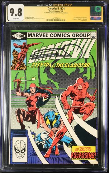 Image of Daredevil #174 CGC 9.8 Signed by Frank Miller