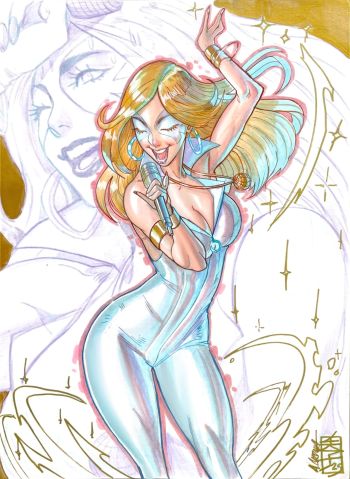 Image of Dazzler pinup 