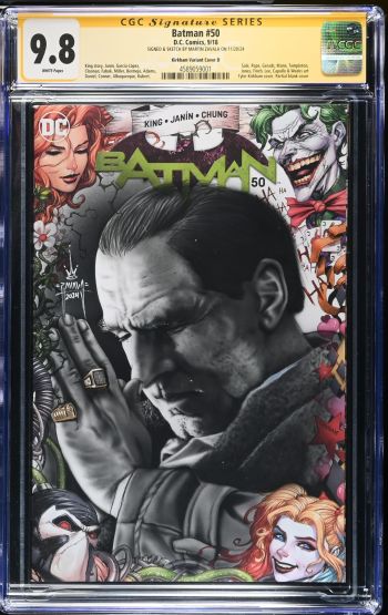 Image of Batman #50 CGC 9.8 Sketch Cover Signed by Martin Zavala