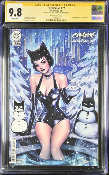 Image of Catwoman #72 CGC 9.8 Signed & Sketched by Nathan Szerdy