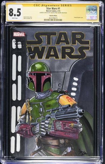 Image of Star Wars #1 CGC 8.5 Signed & Sketched by Jason Spyda Adams