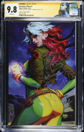 Image of CGC 9.8 SS Uncanny X-Men #1 signed and sketched in silver by Artgerm