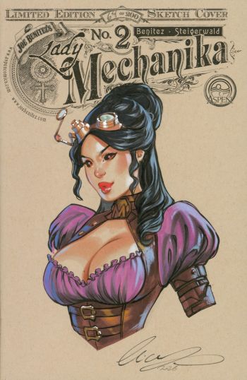 Image of Lady Mechanika No. 2 Limited Edition Sketch Cover