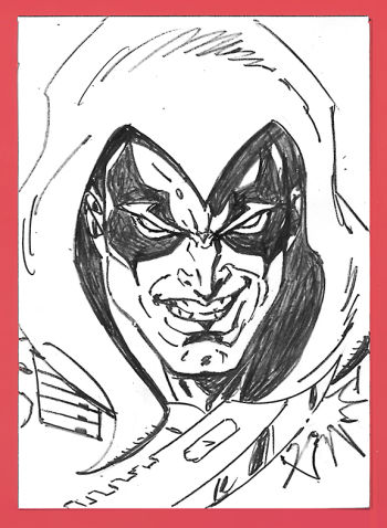 Image of Cobra Zartan Original Pencil Sketch Card