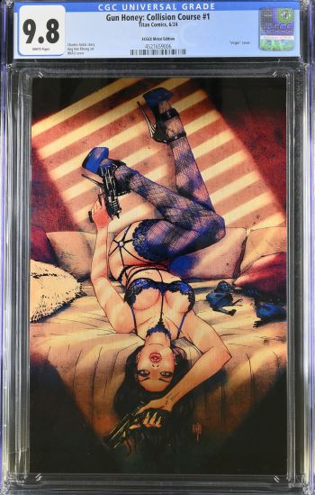 Image of Gun Honey: Collision Course #1 | ECGCE Metal Edition | CGC 9.8 | Universal