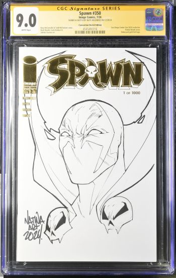 Image of Spawn #350 | Convention Sketch Edition | CGC 9.0 | Signature Series