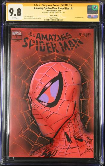 Image of Amazing Spider-Man: Blood Hunt #1 | Sketch Edition | CGC 9.8 | Signature Series