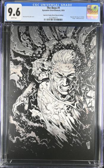 Image of The Boys #1 | Spectral Comics Metal Sketch Edition | CGC 9.6 | Universal