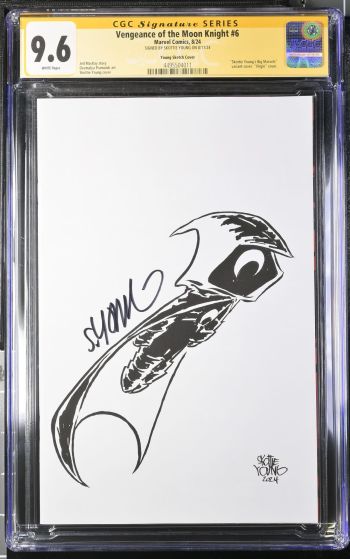 Image of Vengeance of the Moon Knight #6 | Young Sketch Cover | CGC 9.6 | Signature Series