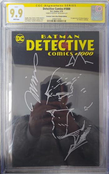 Image of Detective Comics #1000 CGC 9.9 Signed & Sketched by Jim Lee