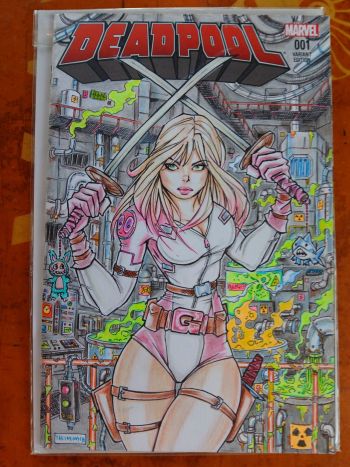Image of Deadpool #1 Variant Edition Sketch Cover Gwenpool