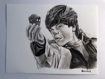 Image of Goonies Mikey Ink Wash Illustration