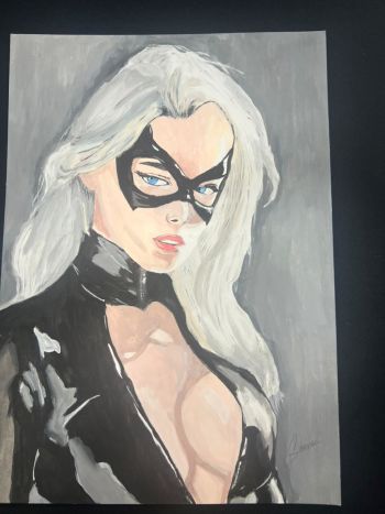 Image of Black Cat Original Art by Renato 