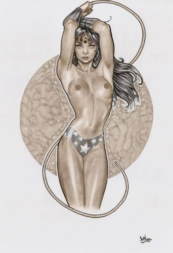 Image of wonder woman copic markers
