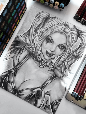 Image of Harley Quinn 21x28 Illustration
