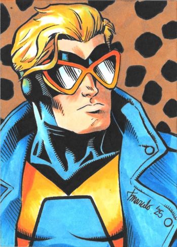Image of Animal Man sketch card by Tyler Marcelo