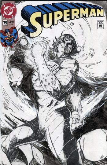Image of Superman #75 Sketch Cover