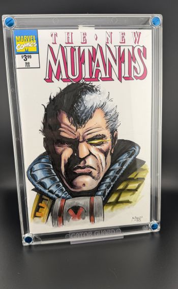 Image of Cable Sketch by Adam Fields on The New Mutants #98 Facsimile