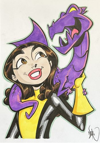 Image of Kitty and Lockheed Illustration by Nate Stockman