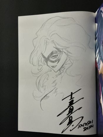 Image of Black Cat Sketch by Satoshi Shiki
