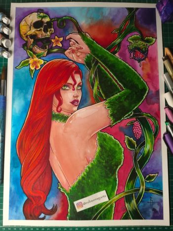 Image of Poison Ivy Original Watercolor by Robson Aguiar