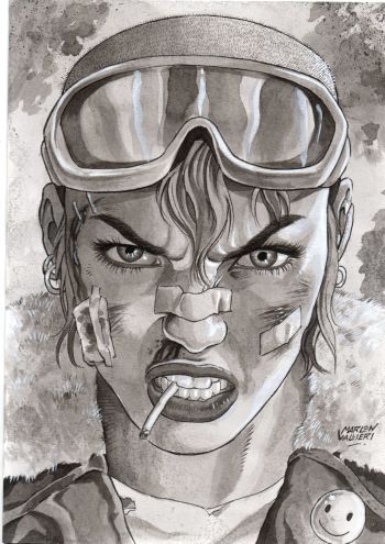 Image of Tank Girl Original Art by Marlon Vallieri