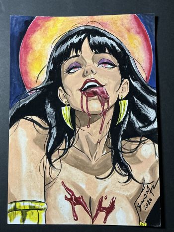Image of Vampirella Original Art by Breno Moreira