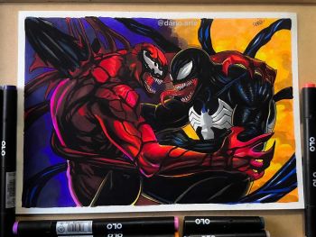 Image of Battle of the Artists: Venom Vs Carnage by Dario Soares