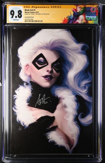 Image of Black Cat #1 CGC 9.8 Signed by Stanley "Artgerm" Lau