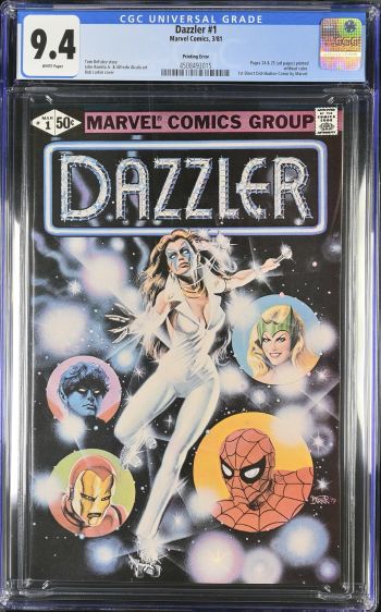 Image of Dazzler #1 CGC 9.4 Printing Error