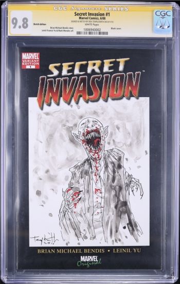 Image of Secret Invasion #1 Sketch Edition CGC 9.8