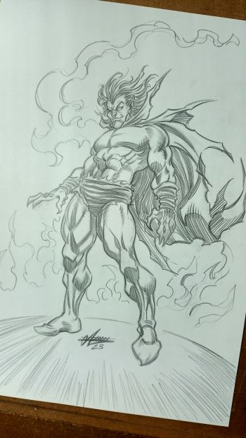 Image of Mephisto 9x12 pencil drawing