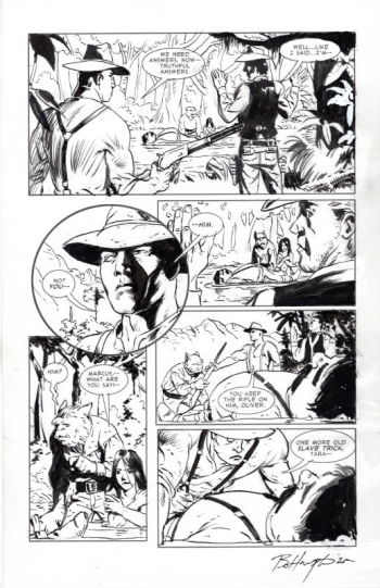 Image of THREE DEVILS ORIGINAL PUBLISHED ART SIGNED BO HAMPTON