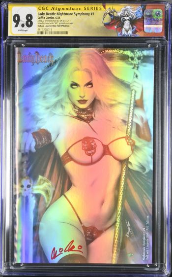 Image of Lady Death: Nightmare Symphony #1 CGC 9.8 Signed by Brian Pulido