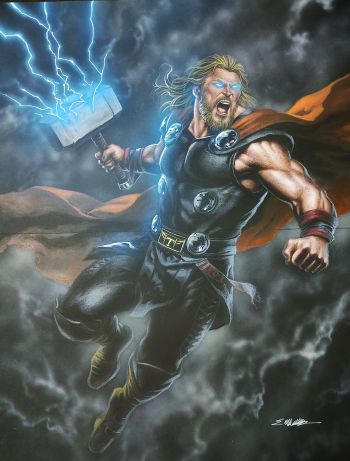 Image of Thor OA connecting 2x Black paper 11x17 Pages by Manu Silva 