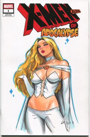 Image of White Queen X-Men Sketch Cover by Jeff Taylor