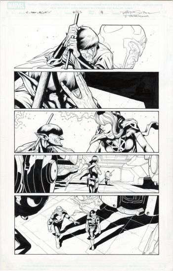 Image of X-Men Legacy #265 Page 9 Original Art by Rafa Sandoval