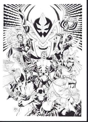 Image of X-Men vs Magneto Illustration by Paco Diaz