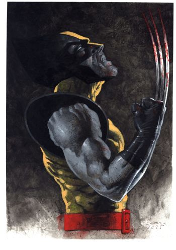 Image of Wolverine Original Painting by Sean Phillips