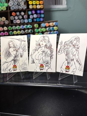 Image of Xgirls Sketch Cards (1°) by Rafael Paiva