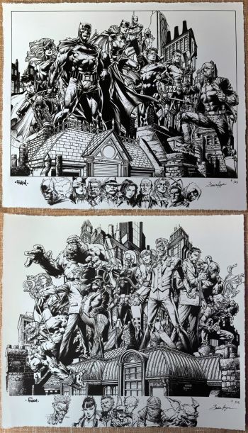 Image of Batman Heroes & Villains Giclee Print Set Signed by David Finch and Sandra Hope