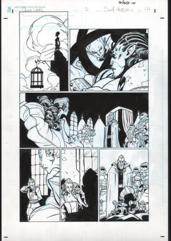 Image of Star Wars Clone Wars 5 Page 14 Scott Hepburn and Dan Parsons. Signed by Dan Parson