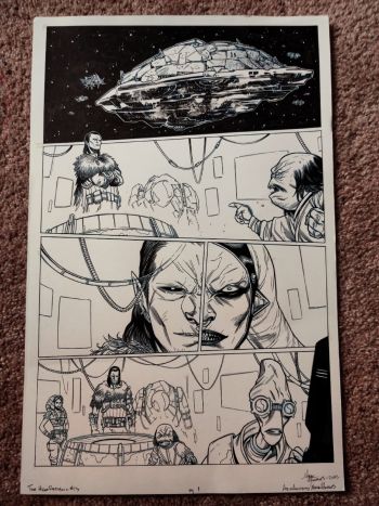 Image of Star Wars High Republic 13 Page 1, Ario Anindito and Mark Morales. Signed by Mark Morales