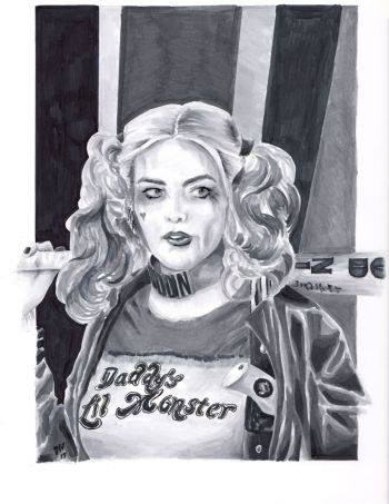 Image of Harley Quinn Monochrome