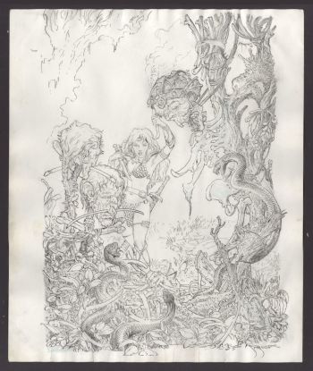 Image of Red Sonja: Vacant Shell #1 Cover by Mike Kaluta (14x17)